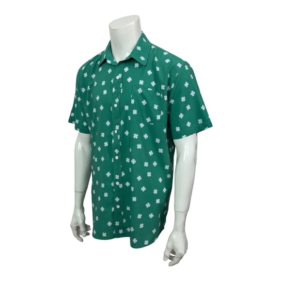 Tipsy Elves Men's XL Green Shamrock Shirt St. Patrick's Day Fits Like Large - Picture 1 of 10